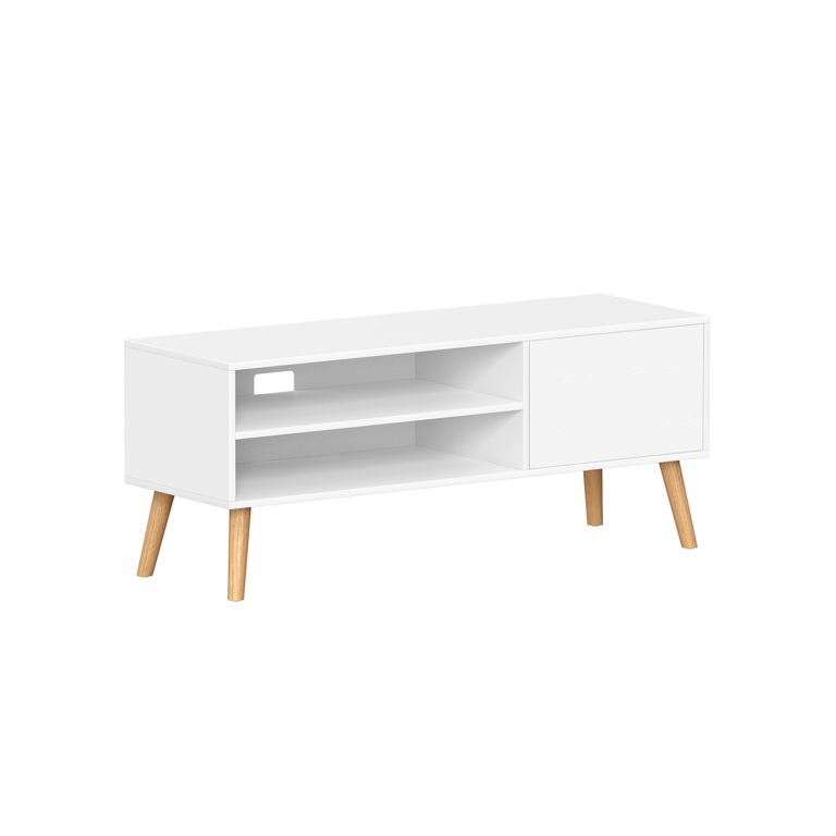 TV stolek – bílý minimalistický design