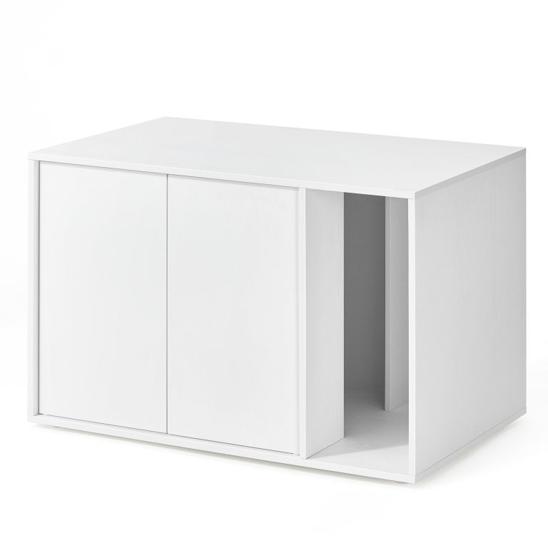 Moderní skříňka na kočičí toaletu bílá 80x50x53 cm