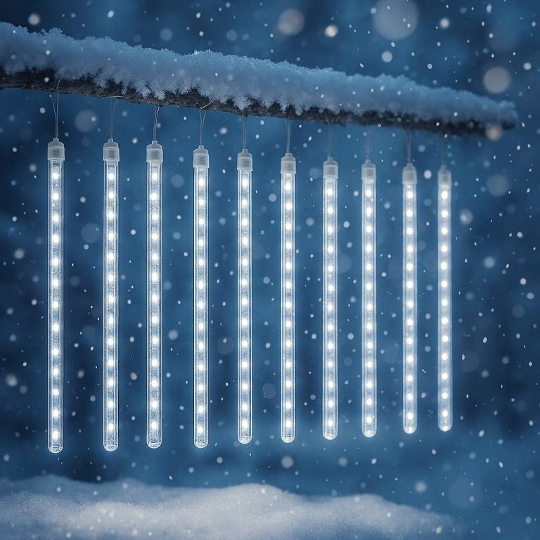 Nexos 197 Vánoční dekorativní osvětlení - vodopádový efekt - studeně bílé Nexos