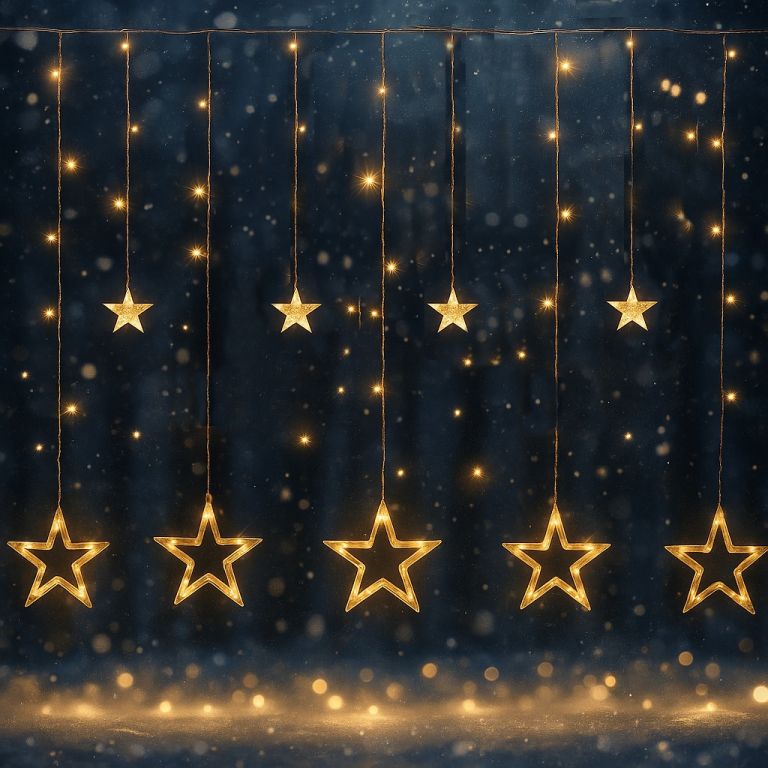 VOLTRONIC® 59573 Vánoční dekorace - svítící hvězdy - 150 LED teple bílá VOLTRONIC®