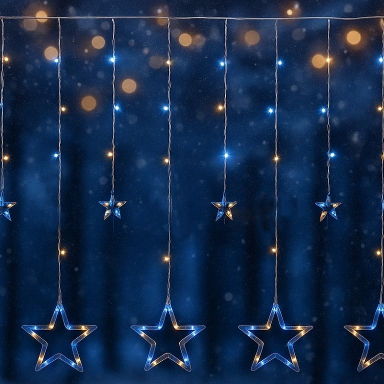 VOLTRONIC® 67296 Vánoční závěs - 12 hvězd