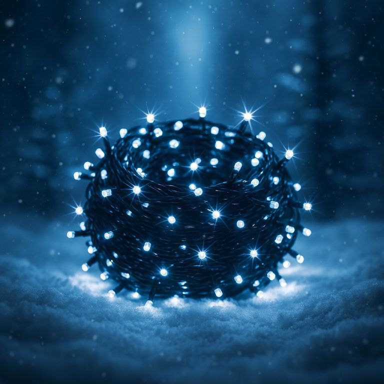 Voltronic 39464 Vánoční LED osvětlení 60 m - studená bílá 600 LED - zelený kabel VOLTRONIC®