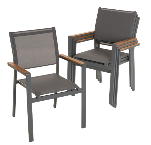 Zahradní stohovatelná kovová židle