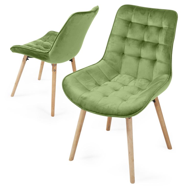 Miadomodo 74825 Sada prošívaných jídelních židlí