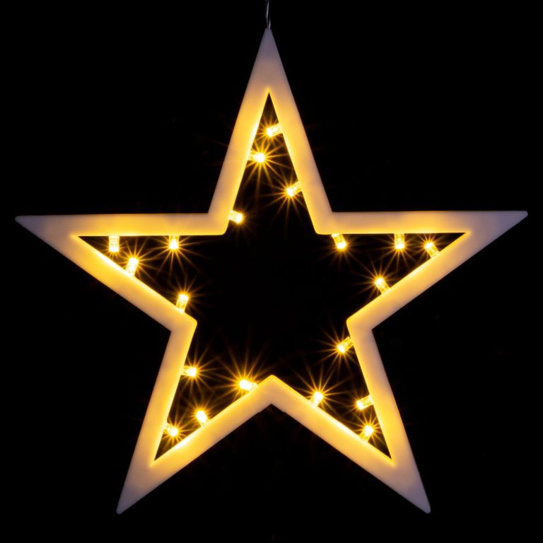 Nexos 33221 Vánoční dekorace - hvězda - 20 LED