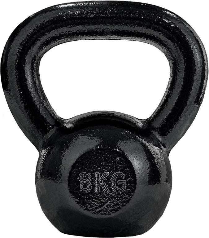 Litinový kettlebell 8 kg černý SCSports