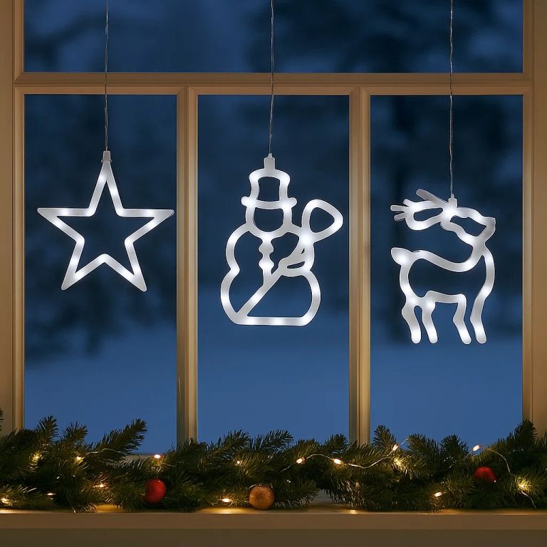 Nexos 32549 Vánoční dekorace na okno - hvězda