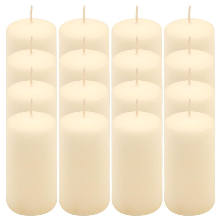 Krémová parafínová svíčka 10 cm