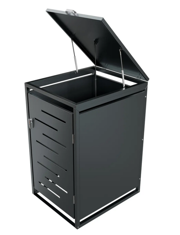 Kovový přístřešek na popelnici 66 × 119 × 80 cm Juskys