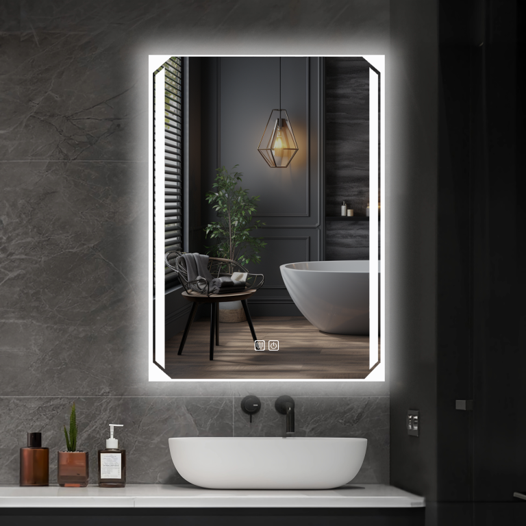 Koupelnové LED zrcadlo 60×80 cm Ireda