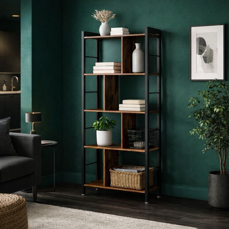 Policový regál na knihy 74×30×154