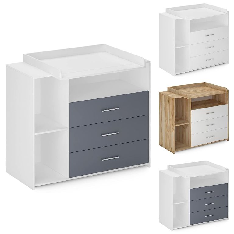 Přebalovací komoda se 3 zásuvkami