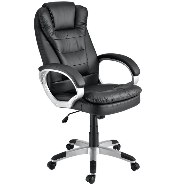 Ergonomická kancelářská židle s područkami černá