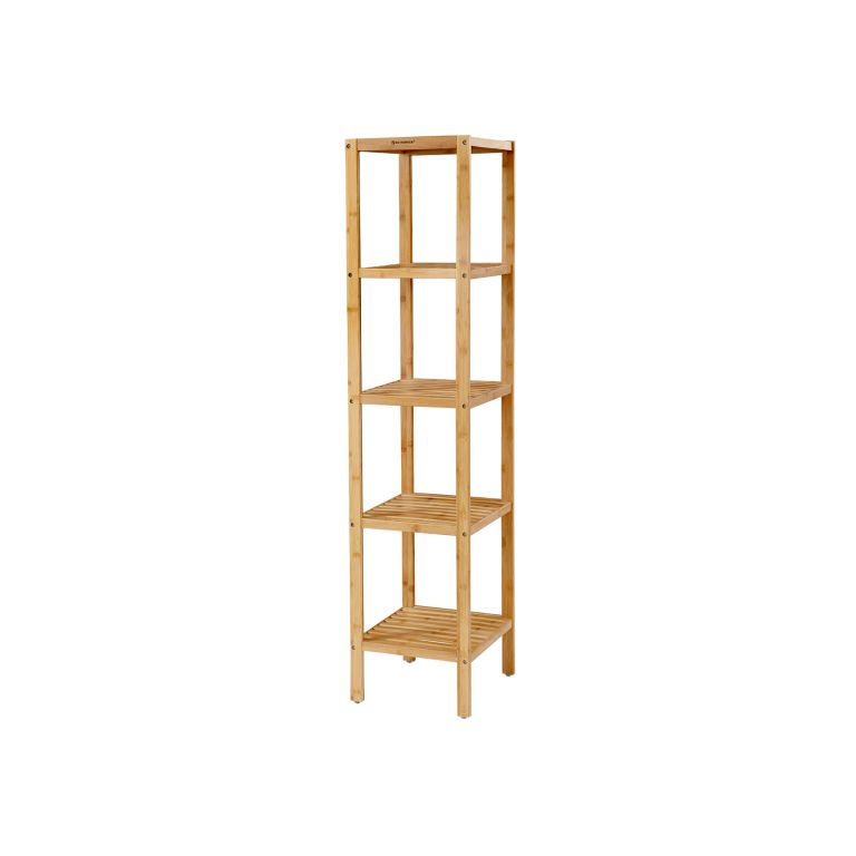 Přírodní bambusový regál