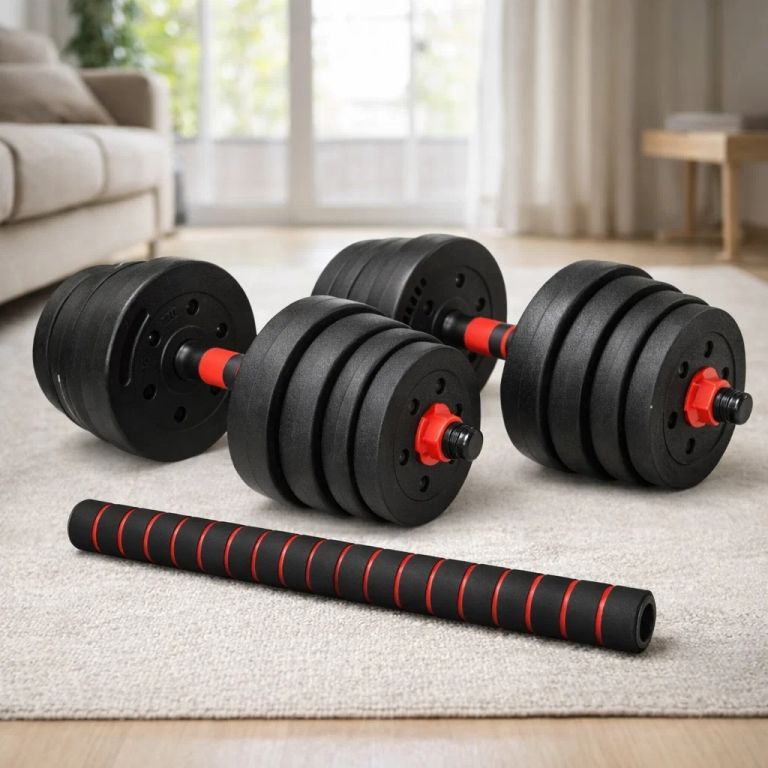 Nakládací činky 2v1 30 kg – jednoruční Yizi