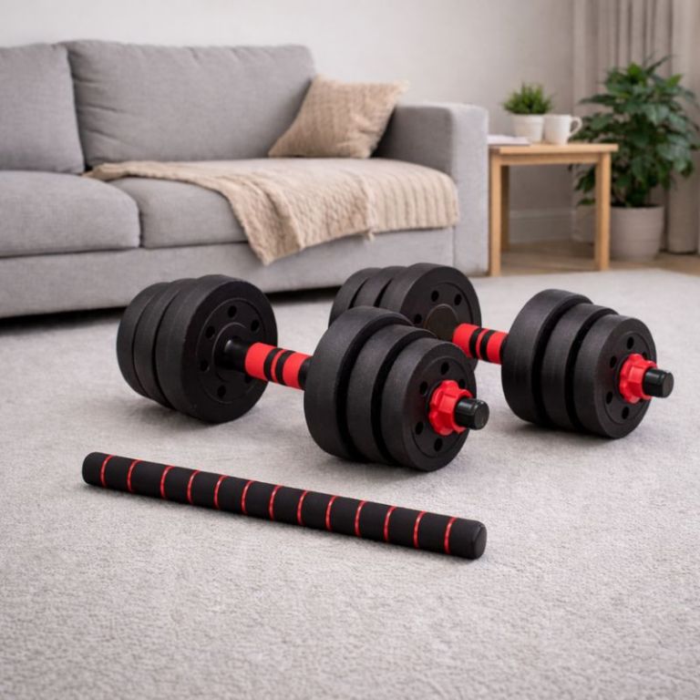 Nakládací činky 2v1 20 kg – jednoruční Yizi