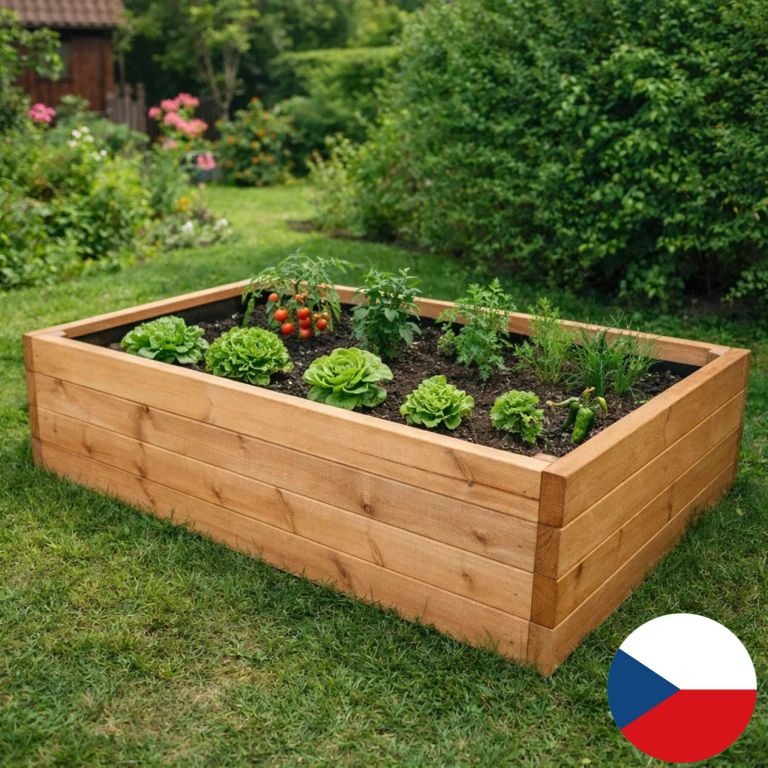Gaboni 92677 Dřevěný vyvýšený záhon