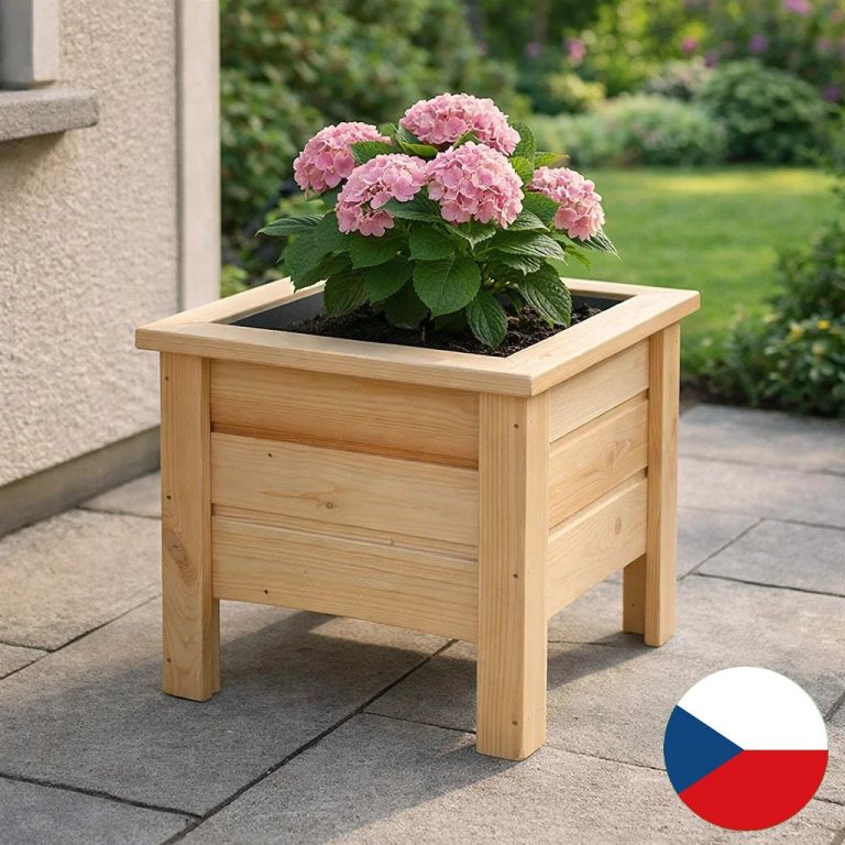 Tradgard Dřevěný květináč Maceta - 40 x 40 x 37 cm Tonap