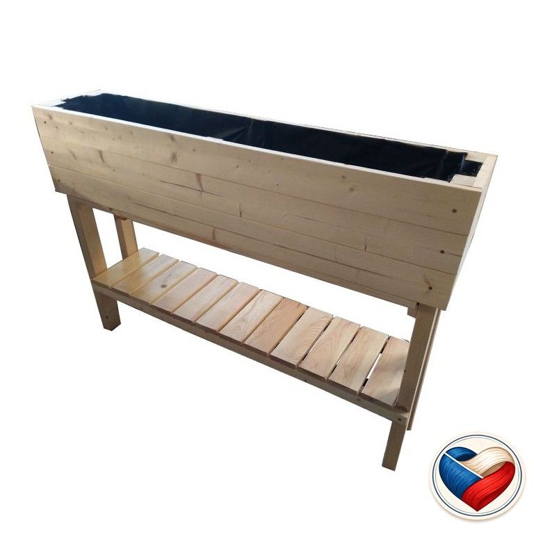 Záhon na nohách 124×26×87 cm