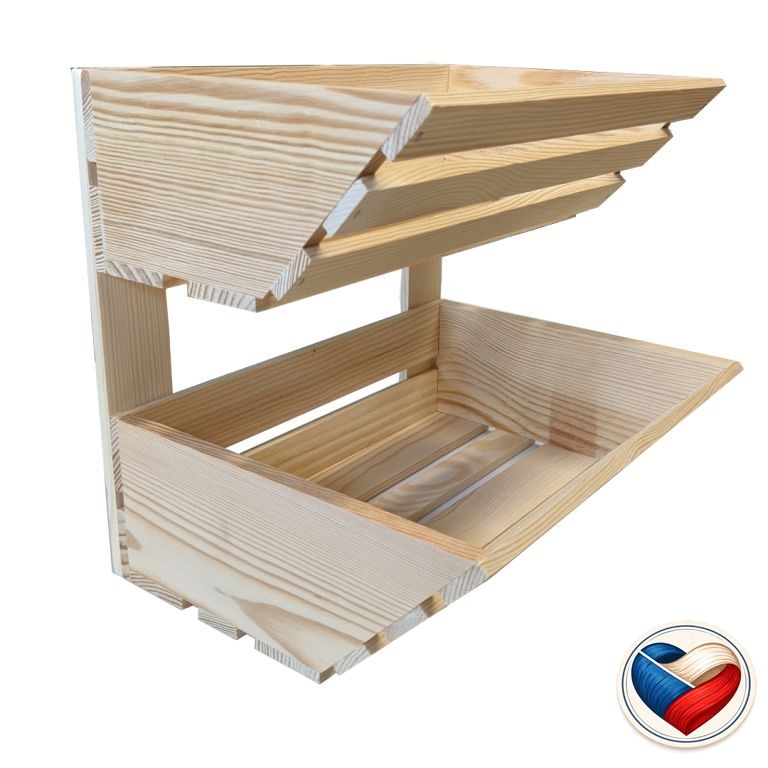 Bedýnka na ovoce dřevěná 27×34×30 cm