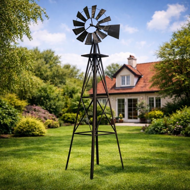 Zahradní větrník 245 cm bronzový Stilista