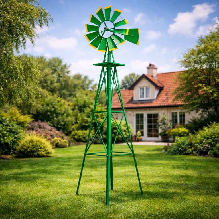 Zahradní větrník 245 cm zelený Stilista