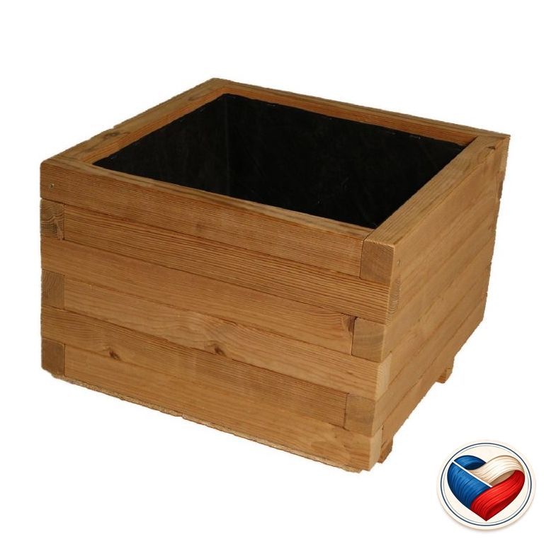 Tradgard Dřevěný květináč Flor THERMOWOOD 42 x 42 x 31 cm Tonap