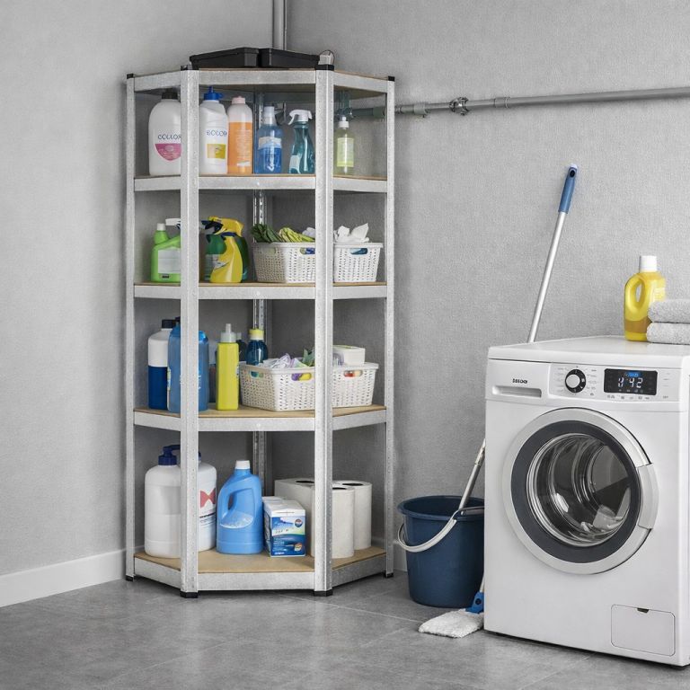 Rohový regál 180 x 70 x 40 cm