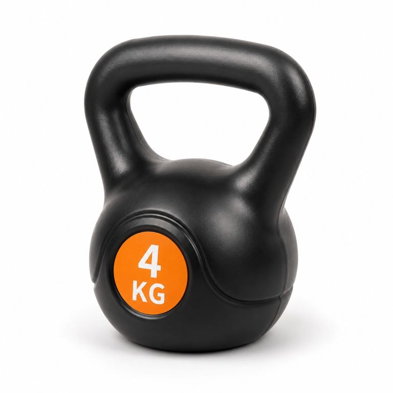 Kettlebell 4 kg plastový FD