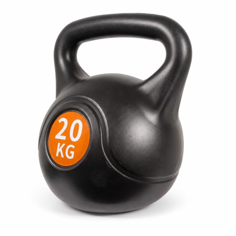 Kettlebell 20 kg plastový s cementovou výplní FD